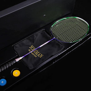 Badminton Racket Genuine Full Carbon Offensive  Light