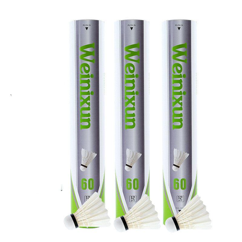 Goose Feather Badminton Resistant 12 Pack Training